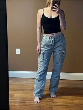 One Teaspoon Women's Straight-Leg Jeans in Light Gray